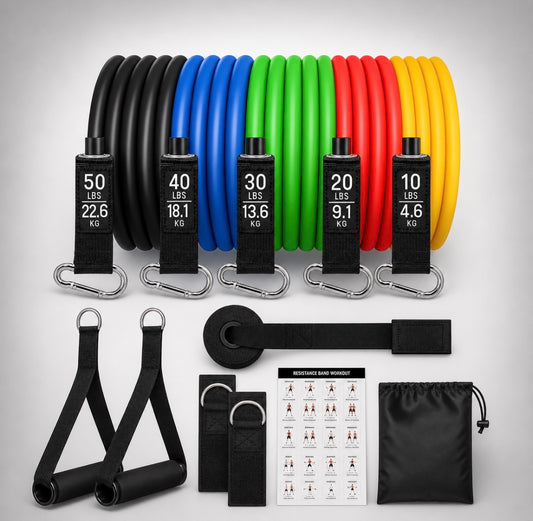 11 piece Resistance Bands, Full Set