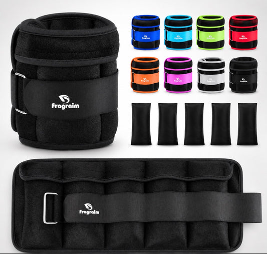 Adjustable Ankle Weights 1-3/4/5/6/8/10/12/15/20 LBS Pair with Removable Weight for Jogging, Gymnastics, Aerobics, Physical Therapy