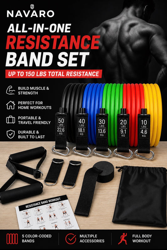 11 piece Resistance Bands, Full Set